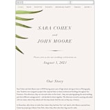 "palmetto" - Wedding Website in Palmetto by kelli hall - Mobile Layout