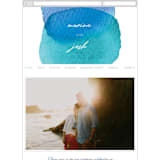 "Marine" - Wedding Website in Wave by kelli hall - Mobile Layout