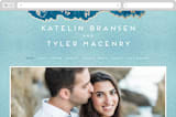 "Sea Crest" - Wedding Website in Turquoise by Kaydi Bishop - Desktop Design