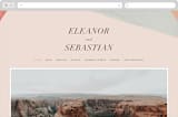 "Eleanor" - Wedding Website in Rose by Creative Parasol - Desktop Design