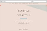 "Eleanor" - Wedding Website in Rose by Creative Parasol - Desktop Design