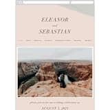 "Eleanor" - Wedding Website in Rose by Creative Parasol - Guest Management