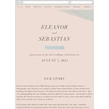 "Eleanor" - Wedding Website in Rose by Creative Parasol - Mobile Layout