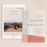 "Eleanor" - Wedding Website in Rose by Creative Parasol - Match Your Stationery
