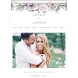 "romantic bouquet" - Wedding Website in Plum by Phrosné Barwood - Mobile Layout