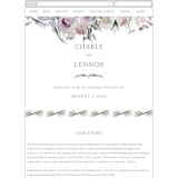 "romantic bouquet" - Wedding Website in Plum by Phrosné Barwood - Mobile Layout