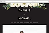 "Garden Blooms" - Wedding Website in Ivory by Susan Moyal - Desktop Design
