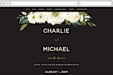 "Garden Blooms" - Wedding Website in Ivory by Susan Moyal - Desktop Design