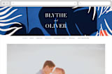 "Acapulco" - Wedding Website in Indigo by Angela Marzuki - Desktop Design