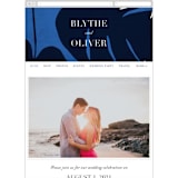 "Acapulco" - Wedding Website in Indigo by Angela Marzuki - Mobile Layout