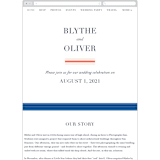 "Acapulco" - Wedding Website in Indigo by Angela Marzuki - Mobile Layout
