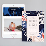 "Acapulco" - Wedding Website in Indigo by Angela Marzuki - Match Your Stationery