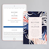 "Acapulco" - Wedding Website in Indigo by Angela Marzuki - Match Your Stationery