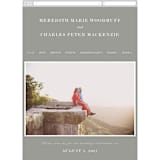 "Framed Details" - Wedding Website in Pebble by Kimberly FitzSimons - Guest Management