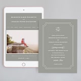 "Framed Details" - Wedding Website in Pebble by Kimberly FitzSimons - Match Your Stationery