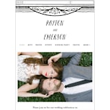 "Ink Detailing Frame" - Wedding Website in Ink by Shiny Penny Studio - Mobile Layout