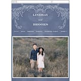 "Ornate" - Wedding Website in Indigo by Nazia Hyder - Guest Management