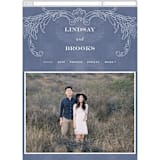 "Ornate" - Wedding Website in Indigo by Nazia Hyder - Mobile Layout