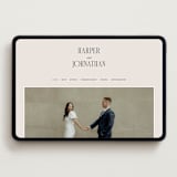 "Mirin" - Wedding Website in Linen by Kate Ahn - Desktop Design