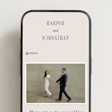 "Mirin" - Wedding Website in Linen by Kate Ahn - Mobile Layout
