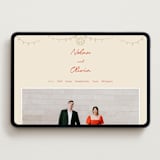 "Party On!" - Wedding Website in Sangria Sparkf by Zove Ahhh - Desktop Design