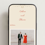 "Party On!" - Wedding Website in Sangria Sparkf by Zove Ahhh - Mobile Layout