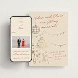 "Party On!" - Wedding Website in Sangria Sparkf by Zove Ahhh - Match Your Stationery