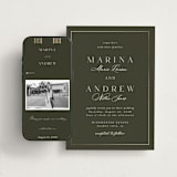 "refined" - Wedding Website in Deep Olive by Nicole Walsh - Match Your Stationery