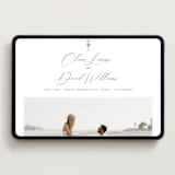"Palm Monogram" - Wedding Website in Leaf by Olivia Raufman - Desktop Design