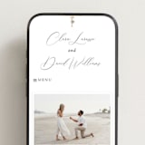 "Palm Monogram" - Wedding Website in Leaf by Olivia Raufman - Mobile Layout