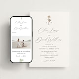 "Palm Monogram" - Wedding Website in Leaf by Olivia Raufman - Match Your Stationery