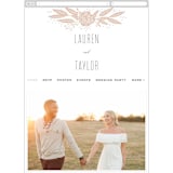 "Rose" - Wedding Website in Latte by Leah Bisch - Guest Management