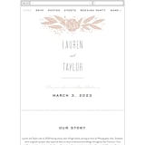 "Rose" - Wedding Website in Latte by Leah Bisch - Guest Management