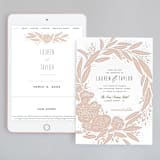 "Rose" - Wedding Website in Latte by Leah Bisch - Match Your Stationery