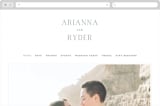 "Refined Tradition" - Wedding Website in Indigo by Stacey Meacham - Desktop Design