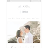 "Refined Tradition" - Wedding Website in Indigo by Stacey Meacham - Mobile Layout