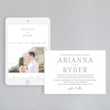 "Refined Tradition" - Wedding Website in Indigo by Stacey Meacham - Match Your Stationery