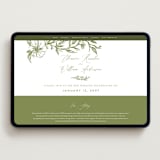 "Eden" - Wedding Website in Pistachio by Grae - Desktop Design