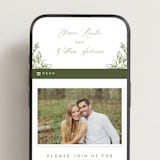 "Eden" - Wedding Website in Pistachio by Grae - Mobile Layout