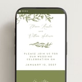 "Eden" - Wedding Website in Pistachio by Grae - Mobile Layout