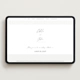 "Art Deco" - Wedding Website in Pewter by Shannon Chen of Four Wet Feet Studio - Desktop Design