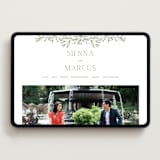 "Beauty of Nature" - Wedding Website in Moss by Oscar and Emma - Karly Depew - Desktop Design