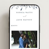 "Everlasting" - Wedding Website in Indigo by Susan Moyal - Mobile Layout
