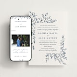 "Everlasting" - Wedding Website in Indigo by Susan Moyal - Match Your Stationery