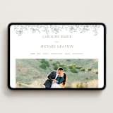 "Magnolia" - Wedding Website in Moss by Camille Robinson - Desktop Design