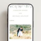 "Magnolia" - Wedding Website in Moss by Camille Robinson - Mobile Layout