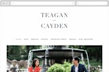 "destined" - Wedding Website in Indigo by Design Lotus - Desktop Design