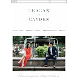 "destined" - Wedding Website in Indigo by Design Lotus - Mobile Layout
