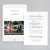 "destined" - Wedding Website in Indigo by Design Lotus - Match Your Stationery