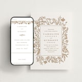 "Morning Fields" - Wedding Website in Matte Gold by Amy Kross - Match Your Stationery
